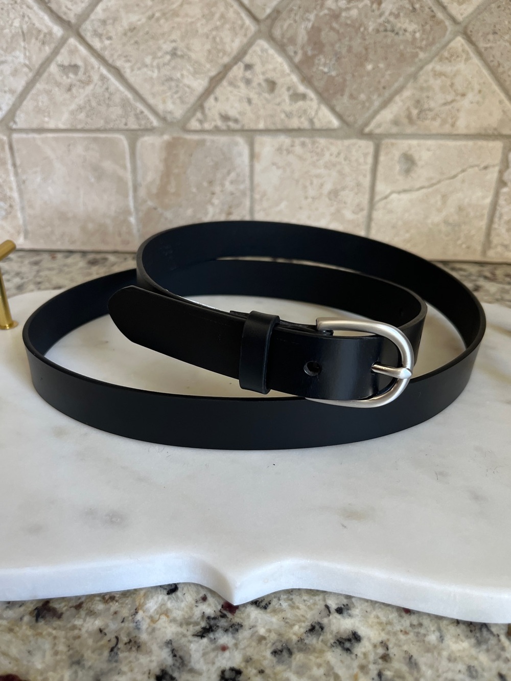 Land’s End Black XL Leather Belt